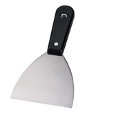 "S/S SPATULA W/PLASTIC HANDLE, THICKNESS: 1.0MM, SIZE: 7.5CM." - Mabrook Hotel Supplies